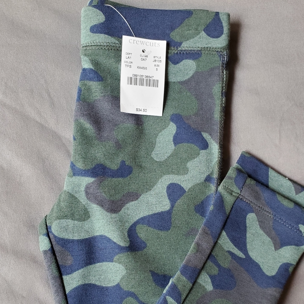 J.Crew Girls' Cozy everyday leggings in camo - Picture 2 of 2